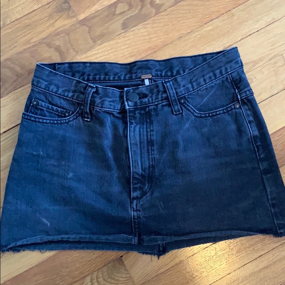 FREE PEOPLE Denim mini skirt
